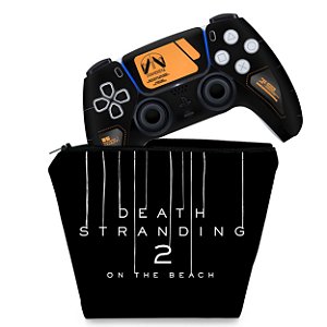 KIT Capa Case e Skin PS5 Controle - Death Stranding 2