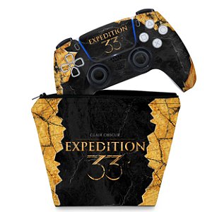 KIT Capa Case e Skin PS5 Controle - Clair Obscur: Expedition 33