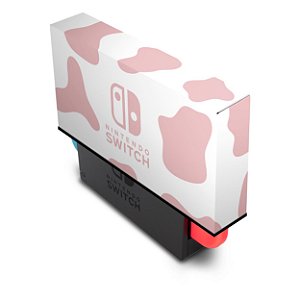 Nintendo Switch Capa Anti Poeira - Vaquinha Rosa