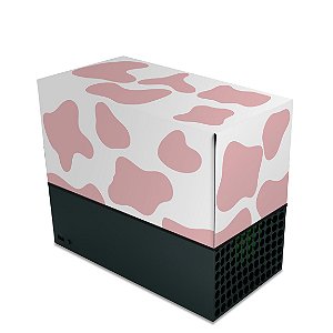 Capa Xbox Series X Anti Poeira - Vaquinha Rosa