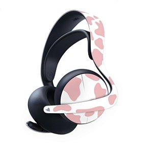 PS5 Skin Anti-Rage Headset Pulse Elite - Vaquinha Rosa