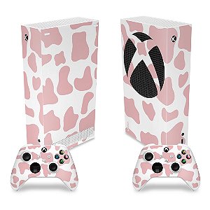 Skin Xbox Series S - Vaquinha Rosa