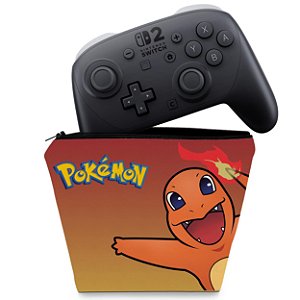 Capa Nintendo Switch 2 Pro Controle Case - Pokémon Charmander