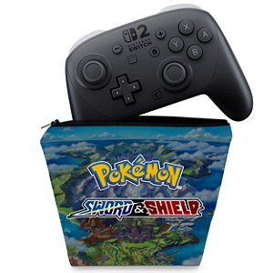 Capa Nintendo Switch 2 Pro Controle Case - Pokémon Sword And Shield