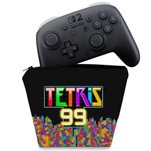 Capa Nintendo Switch 2 Pro Controle Case - Tetris 99