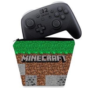 Capa Nintendo Switch 2 Pro Controle Case - Minecraft