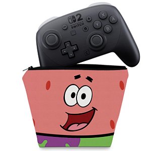 Capa Nintendo Switch 2 Pro Controle Case - Patrick Bob Esponja