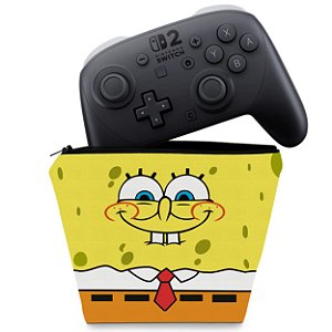 Capa Nintendo Switch 2 Pro Controle Case - Bob Esponja