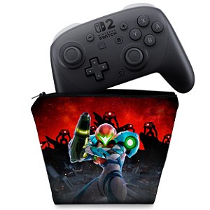 Capa Nintendo Switch 2 Pro Controle Case - Metroid Dread