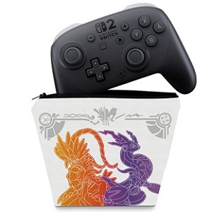 Capa Nintendo Switch 2 Pro Controle Case - Pokémon Scarlet e Violet