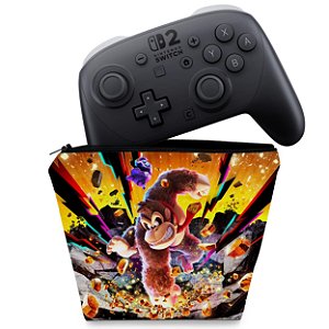 Capa Nintendo Switch 2 Pro Controle Case - Donkey Kong Bananza