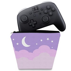 Capa Nintendo Switch 2 Pro Controle Case - Noite Estrelada