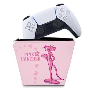 Capa PS5 Controle Case - Pantera Cor de Rosa