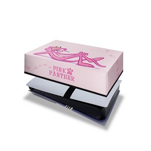 PS5 Pro Capa Anti Poeira Horizontal - Pantera Cor de Rosa