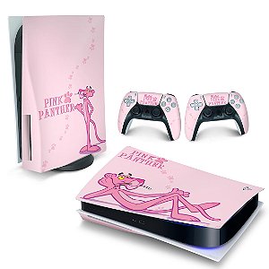 Skin PS5 - Pantera Cor de Rosa
