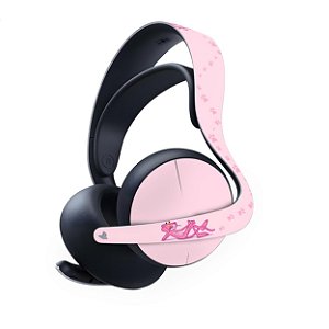PS5 Skin Anti-Rage Headset Pulse Elite - Pantera Cor de Rosa