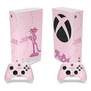 Skin Xbox Series S - Pantera Cor de Rosa