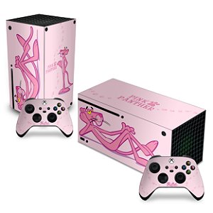 Skin Xbox Series X - Pantera Cor de Rosa