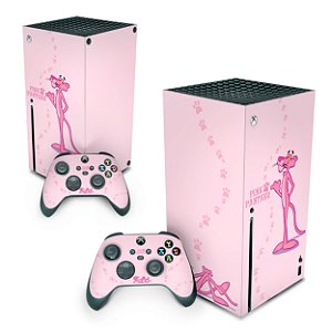Xbox Series X Skin - Pantera Cor de Rosa