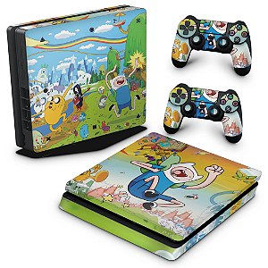 PS4 Slim Skin - Hora de Aventura