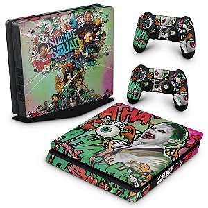 PS4 Slim Skin - Esquadrão Suicida #B