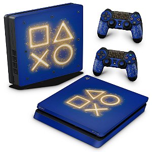 PS4 Slim Skin - Days Of Play Edição Limitada