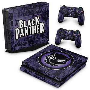 PS4 Slim Skin - Pantera Negra Comics