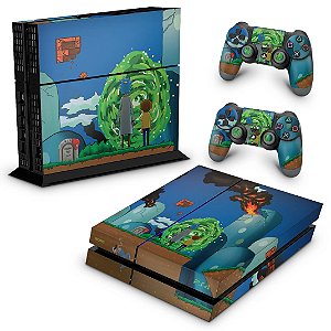 Ps4 Fat Skin - Rick And Morty Mario