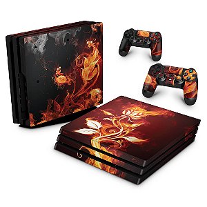 PS4 Pro Skin - Fire Flower