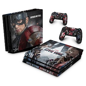 PS4 Pro Skin - Capitão America - Guerra Civil