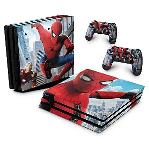 PS4 Pro Skin - Spiderman - Homem Aranha Homecoming