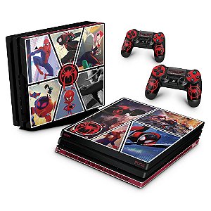 PS4 Pro Skin - Homem-Aranha no Aranhaverso