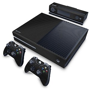 Xbox One Fat Skin - Fibra de Carbono Preto