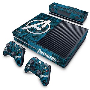 Xbox One Fat Skin - Avengers Vingadores Comics