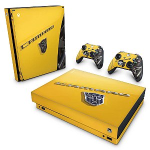 Xbox One X Skin - Camaro - Transformers