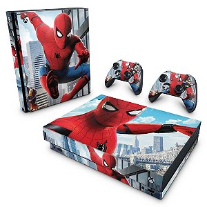 Xbox One X Skin - Homem Aranha - Spiderman Homecoming