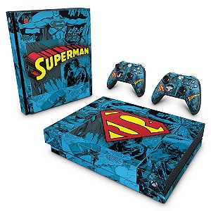 Xbox One X Skin - Super Homem Superman Comics