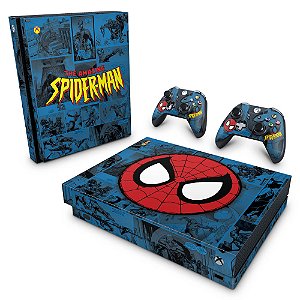 Xbox One X Skin - Homem-Aranha Spider-Man Comics