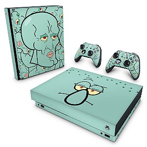 Xbox One X Skin - Lula Molusco Bob Esponja