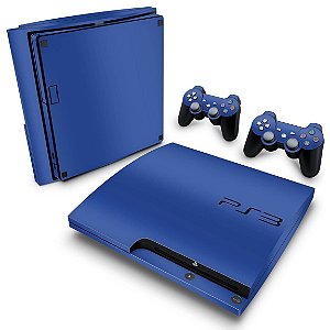 PS3 Slim Skin - Azul Escuro