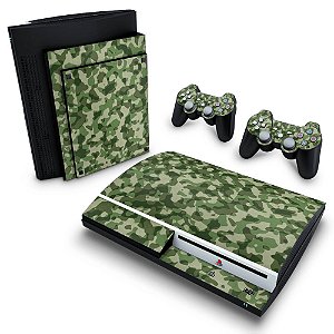 PS3 Fat Skin - Camuflado Verde