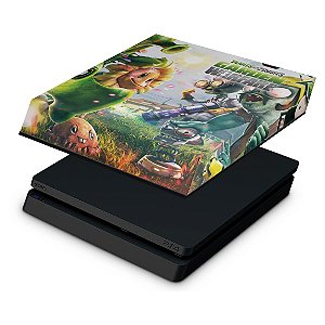 PS4 Slim Capa Anti Poeira - Plants Vs Zombies Garden Warfare