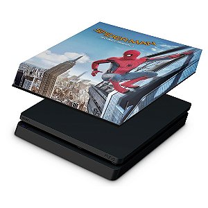 PS4 Slim Capa Anti Poeira - Spiderman - Homem Aranha Homecoming