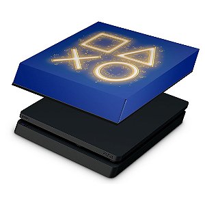 PS4 Slim Capa Anti Poeira - Days Of Play Edição Limitada