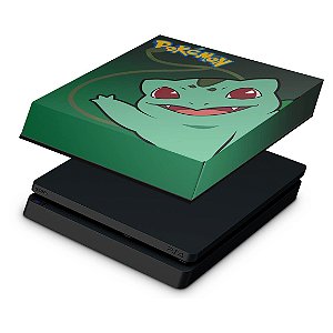 PS4 Slim Capa Anti Poeira - Pokemon Bulbasaur