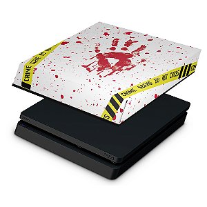 PS4 Slim Capa Anti Poeira - Cena de Crime Scene