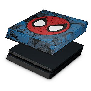 PS4 Slim Capa Anti Poeira - Homem-Aranha Spider-Man Comics