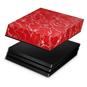 PS4 Pro Capa Anti Poeira - Aquático Água Vermelha