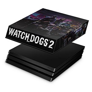 PS4 Pro Capa Anti Poeira - Watch Dogs 2