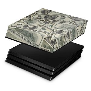 PS4 Pro Capa Anti Poeira - Dollar Money Dinheiro